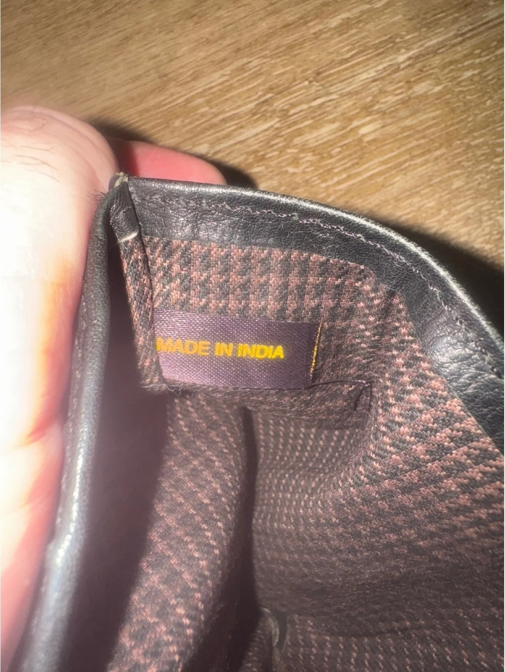 Black Leather Bi-Fold Wallet with ID Window and Card Slots